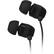 Front Standard. Q:Electronics - Noise-Isolating Ear Buds with Volume Control (Black) - Black.