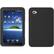 Front Large. Fosmon - Silicone Protective Case Skin For Samsung Galaxy Tab - Black.