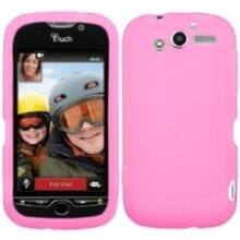 Front Large. Fosmon - Baby Silicone Protective Carrying Case for Optimus S / U - Baby Pink.