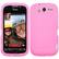 Front Large. Fosmon - Baby Silicone Protective Carrying Case for Optimus S / U - Baby Pink.