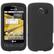 Front Large. Fosmon - Silicone Protective Carrying Case for Optimus S / U - Black.