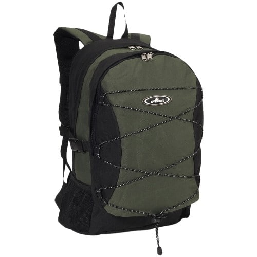 Front Standard. Everest - Deluxe Carrying Case (Backpack) for Travel Essential, - Black.