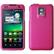 Front Large. Fosmon - Rubberized Protective Case For Optimus 2X / TMobile G2X - Hot Pink.
