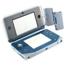 Front Large. Fosmon - Soft Silicone Carrying Case Skin Protector for Nintendo 3DS - Clear White.