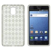 Front Large. Fosmon - TPU Protective Case for Samsung Infuse 4G Argyle Design.