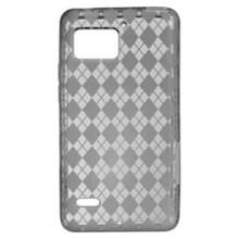 Front Large. Fosmon - TPU Protective Silicone Carrying Case for Motorola DROID BIONIC.