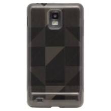 Front Large. Fosmon - Rubberized TPU Protective Case For Samsung Infuse 4G Smoke Diamond Argyle Design.