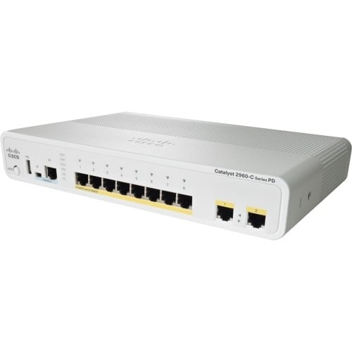 Front Standard. Cisco - Catalyst 2960C Switch 8 FE.