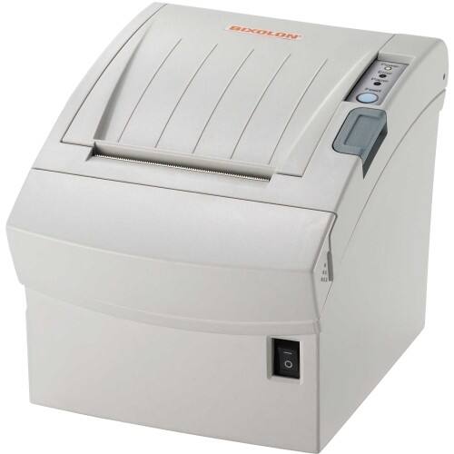 Front Standard. Bixolon - SRP-350plusII Direct Thermal Printer - Monochrome - Desktop - Receipt Print - White.