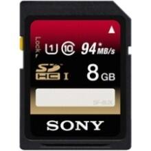 Front Large. Sony - SF8UX/TQ 8 GB Secure Digital High Capacity (SDHC) - 1 Card/1 Pack.