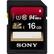 Front Large. Sony - SF16UX/TQ 16 GB Secure Digital High Capacity (SDHC) - 1 Card/1 Pack.