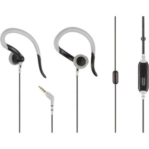 Front Standard. Scosche - sportCLIPS II Earset - Black, Gray.