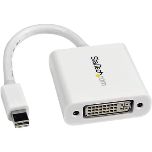 Front Standard. Startech - Mini DisplayPort to DVI Video Adapter Converter - White.
