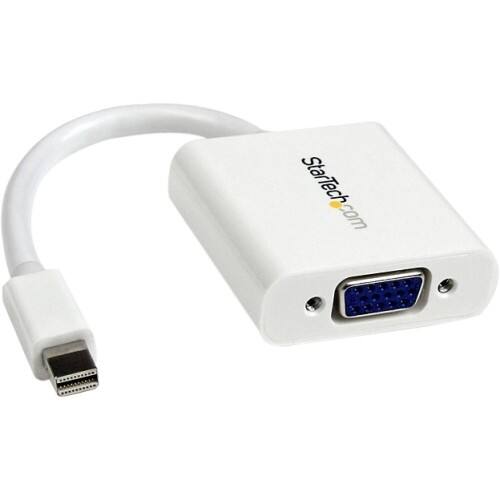 Front Standard. Startech - Mini DisplayPort to VGA Video Adapter Converter - White.