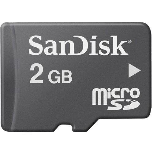 Front Standard. SanDisk - SDSDQM-002G-B35 2 GB microSD - 1 Card.