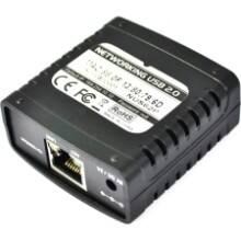 Front Large. AGPtek - USB Ethernet Networking Printer Server Hub Device Connecter Adapter Cable.