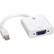 Front Standard. V7 - DisplayPort/VGA Cable - White.