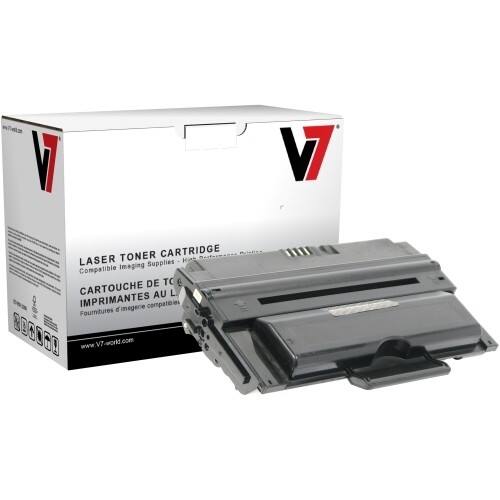 Front Standard. V7 - Toner Cartridge - Remanufactured for Dell (330-2209, 330-2208) - Black.