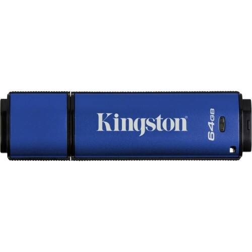 Front Standard. Kingston Technology - DataTraveler Vault 64 GB USB 2.0 Flash Drive - 1 Pack.