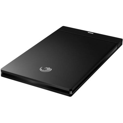 Front Standard. Seagate - FreeAgent GoFlex Slim 500 GB 2.5" External Hard Drive - Retail - Black.