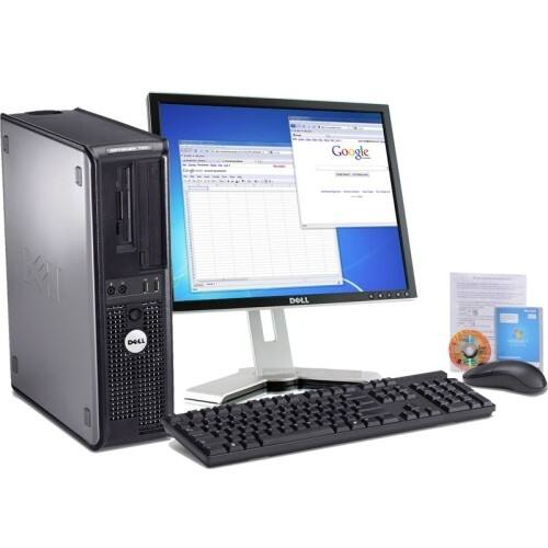 Front Standard. Dell - 17" Optiplex Desktop Computer - 2 GB Memory - 80 GB Hard Drive.