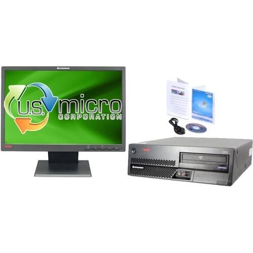 Front Standard. Lenovo - 19" ThinkCentre Desktop Computer - 2 GB Memory - 80 GB Hard Drive.