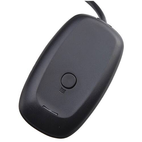 Front Standard. AGPtek - New PC USB Wireless Controller Gaming Game Receiver For Xbox360 - Black.