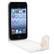 Front Large. eForCity - Leather Case w/ Screen Protector Film Compatible With Apple iPod touch 4th Gen - White.