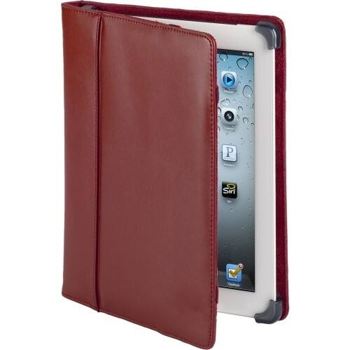 Front Standard. Cyber Acoustics - Carrying Case for iPad - Red.