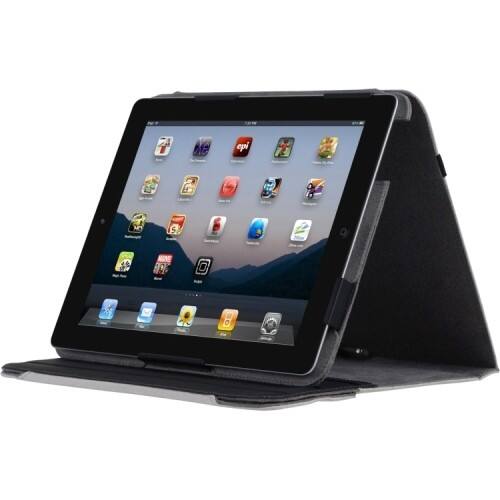 Front Standard. Incipio - Premium KICKSTAND Carrying Case for iPad - Gray.