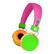 Front Standard. Merkury Innovations - Hi-Light Headphone - Green, Orange, Yellow.
