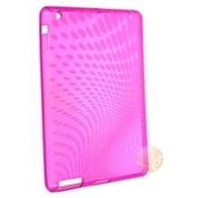 Front Large. eForCity - TPU Rubber Skin Case compatible with Apple iPad 3, Clear Pink Leopard.