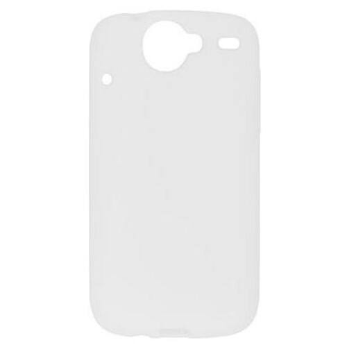 Front Standard. GTMax - Rubberized Silicone Case for HTC Google Nexus One - Clear.