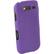 Front Standard. Wireless Xcessories - Rubberized Protective Shield compatible with Samsung Galaxy S Blaze 4G, T679, Galaxy S III - Purple.