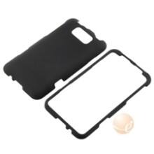 Front Large. eForCity - 4 Color Snap on Rubberized Case Combo + Reusable LCD Screen Protector Compatible With HTC Titan - Black, Blue, Pink, Red.