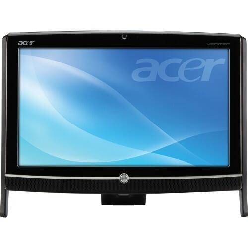 Front Standard. Acer - 20" Touchscreen Veriton All-in-One Computer - 4 GB Memory - 500 GB Hard Drive.