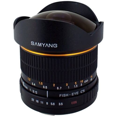 Front Standard. Samyang - 8 mm f/3.5 Fisheye Lens for Micro Four Thirds.
