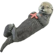 Front Large. Safari - Incredible Creatures Sea Otter with Starfish.