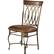 Front Standard. Hillsdale - Montello Dining Chair with Brown Faux Leather ; Old Steel - Set of 2.