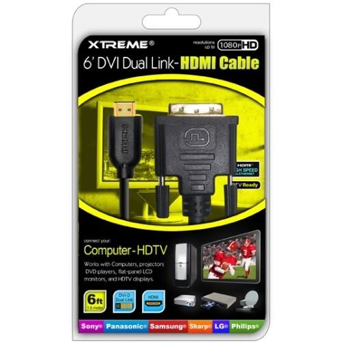 Front Standard. Xtreme - Monitor DVI to HDMI Cable.
