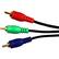 Front Standard. Comprehensive - Standard Series General Purpose 3 RCA Component Video Cable 25ft.
