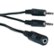 Front Standard. CableWholesale - 2 x 3.5mm Stereo Male / 3.5mm Stereo Female, 6 inch.