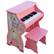 Front Standard. Schoenhut - 25 Key Piano - Horse with Bench - Pink.