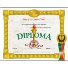 Front Large. Hayes - General Grade Diploma - 8.50" x 11".