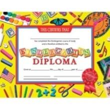 Front Large. Hayes - Kindergarten Diploma - 8.50" x 11".