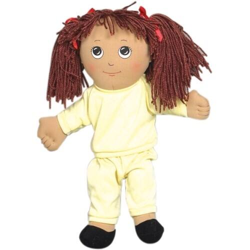 Front Standard. Childrens Factory - Hispanic Girl in Sweat Suit in Poly Bag.