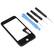 Front Standard. AGPtek - Digitizer Bundle Touch Screen Digitizer Cover Frame for Verizon HTC Droid Incredible 4 Tools.