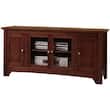 Walker Edison - 52-in. Solid Wood Console with 4-Doors - Walnut Brown - Larger Front