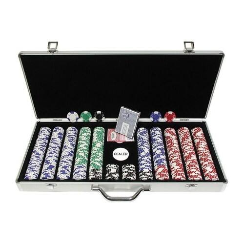 Front Standard. Trademark - Trademark Poker 650 Chips 11.5g Lucky Crown Set with Executive Aluminum Case.