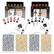 Front Standard. Copag - Poker & Bridge Jumbo Index - 1546 Black/Gold Set of 2 Playing Cards.